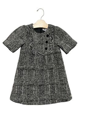 Tartine et Chocolat Black Tweed Dress Size 5 Wool Blend